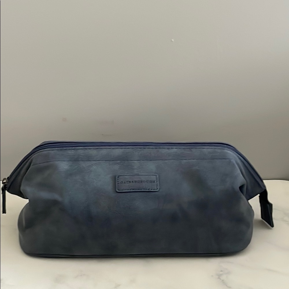 Gainsborough Blue Toiletry Bag with Minimalist Design